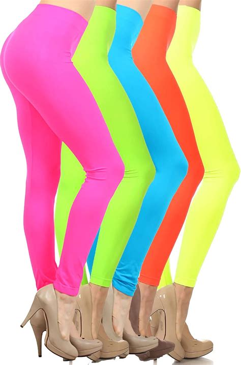 neon leggings women|bright neon leggings.